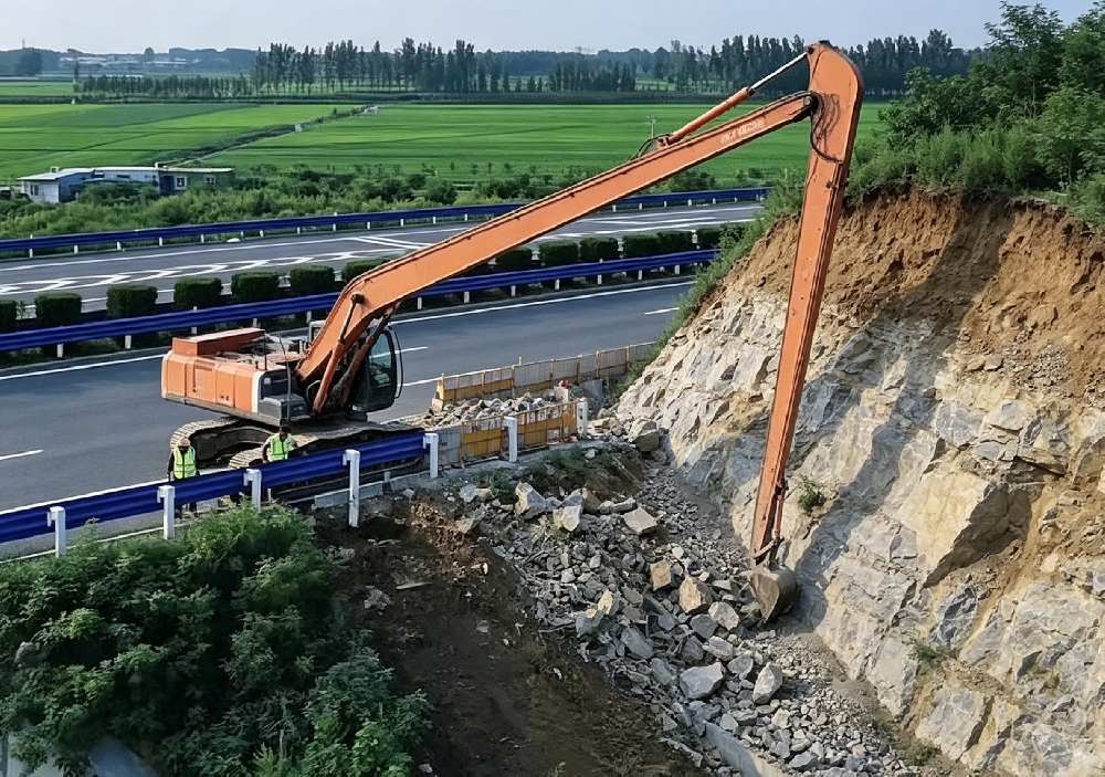 公路养护采购清单为何加上挖掘机加长臂？